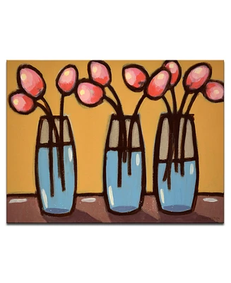 Ready2HangArt 'Iii Vases' Abstract Canvas Wall Art, 30x40"