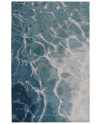 Liora Manne' Corsica 9146 Water 2' x 7'6" Runner Area Rug