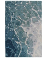 Liora Manne' Corsica 9146 Water 2' x 7'6" Runner Area Rug