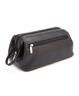 Royce New York Colombian Leather Toiletry Bag
