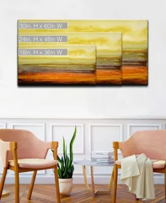 Ready2hangart Collection Amber Horizon Canvas Wall Art Collection