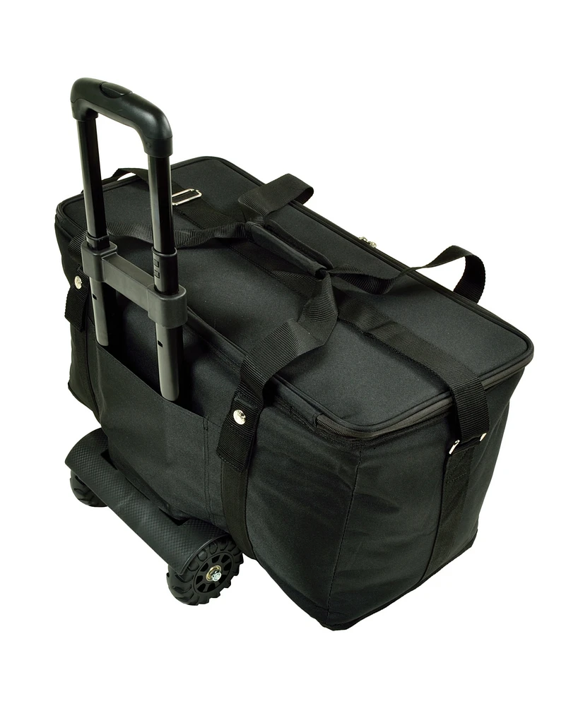 Picnic at Ascot Extra large 36 Quart Hybrid Semi-Rigid Wheeled Folding Cooler