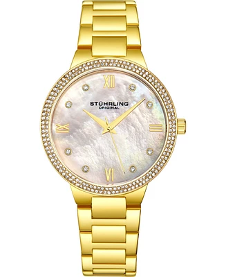 Women's Quartz Gold-Tone Link Bracelet Watch 38mm