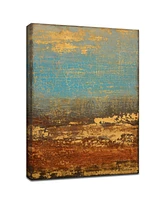 Ready2HangArt 'Yellow River' Abstract Canvas Wall Art - 40" x 30"