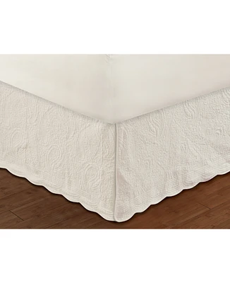 Greenland Home Fashions Paisley Quilted 18" Drop Bedskirt
