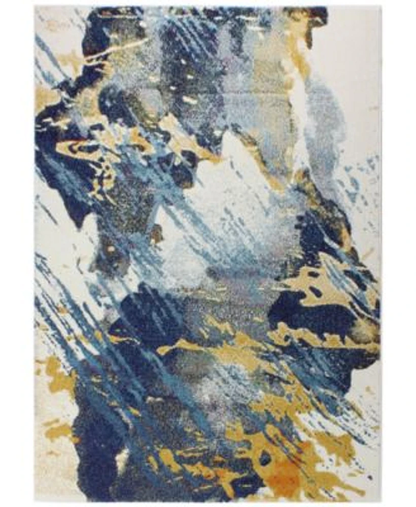 Bashian Medley 5341a Ivory Blue Area Rug