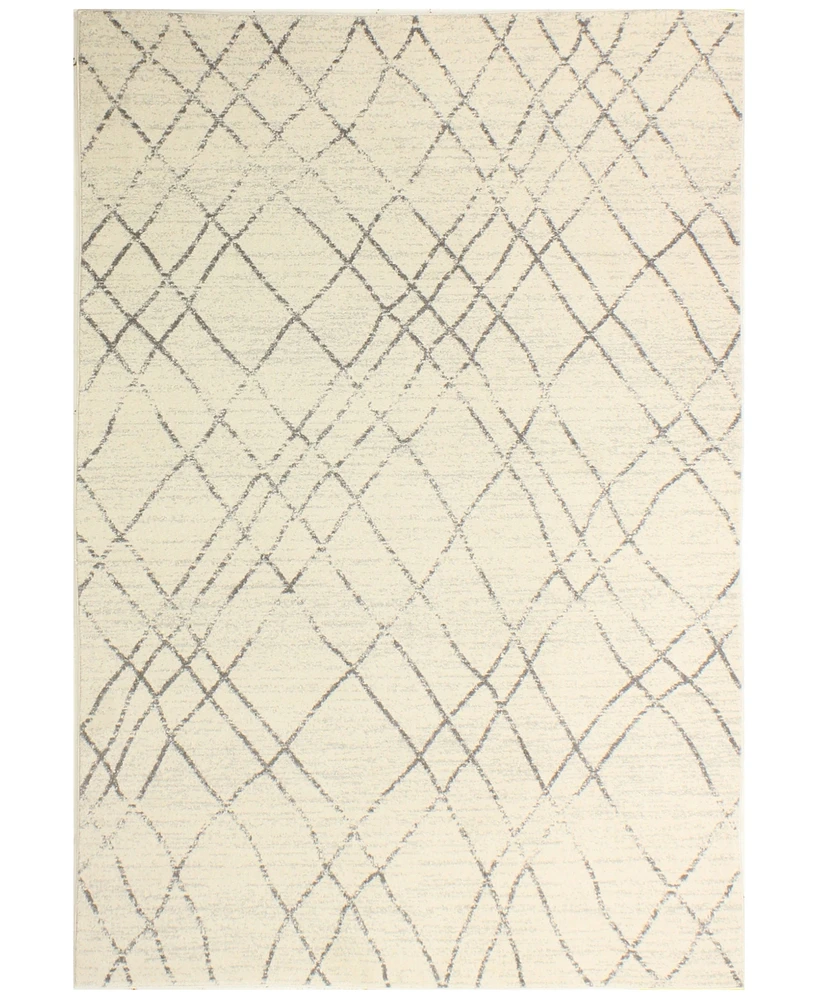Closeout! Bashian Medley 5364 Ivory/Gray 5' x 7'6" Area Rug