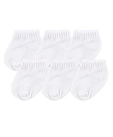 Luvable Friends Baby Boys Unisex Six Pair Ultra-Low Footies
