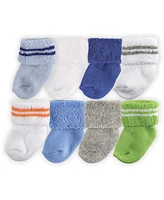 Luvable Friends Baby Boys Playful Everyday Socks