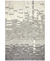 Bashian Natural Wool Nat-20 Ivory/Gray 3'6" x 5'6" Area Rug
