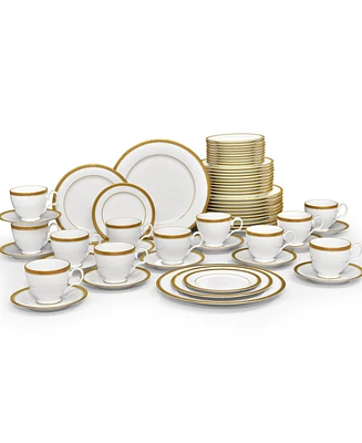 Noritake Charlotta Gold 60 Pc. Dinnerware Set, Service for 12
