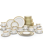 Noritake Charlotta Gold 60 Pc. Dinnerware Set, Service for 12
