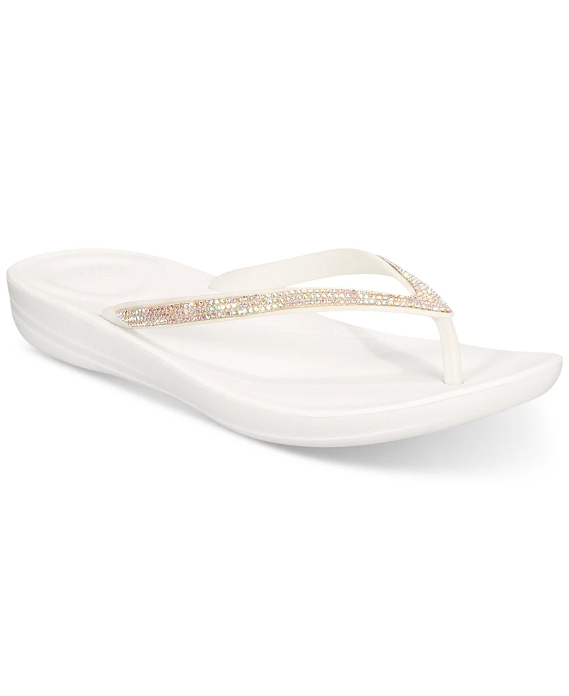 FitFlop Women's Iqushion Sparkle Flip-Flop Sandal