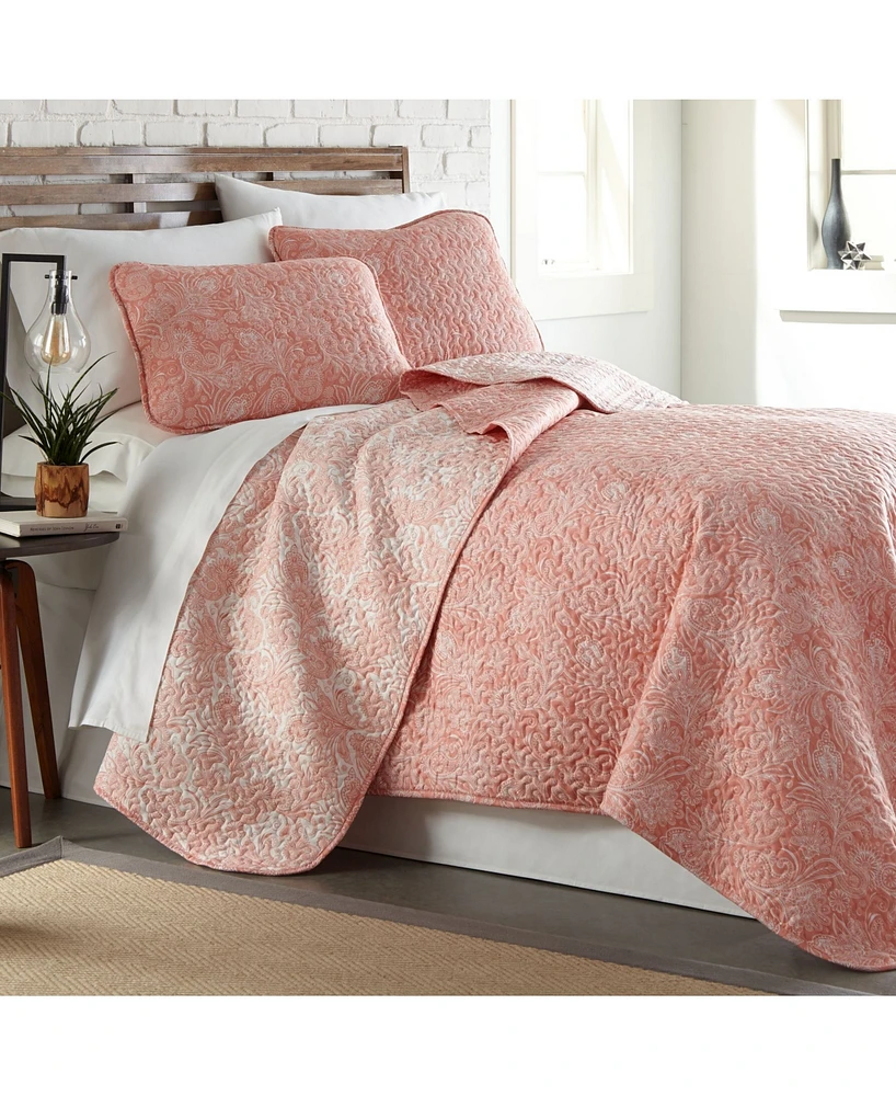 Southshore Fine Linens Boho Perfect Paisley Lightweight Reversible Quilt Set