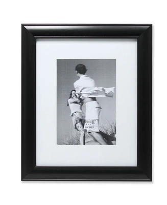 Lawrence Frames Black Gallery Frame Matted To 5" x 7" - 8" x 10"