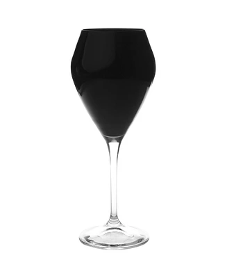 Classic Touch Set of 6 Water Glasses with Clear Stem