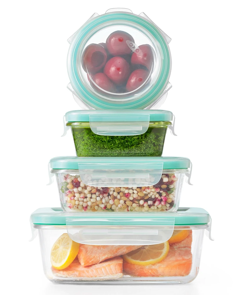 Oxo Smart Seal 12-Pc. Glass Food Storage Container Set