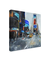 Solveiga 'Times Square New York' Canvas Art - 14" x 14"