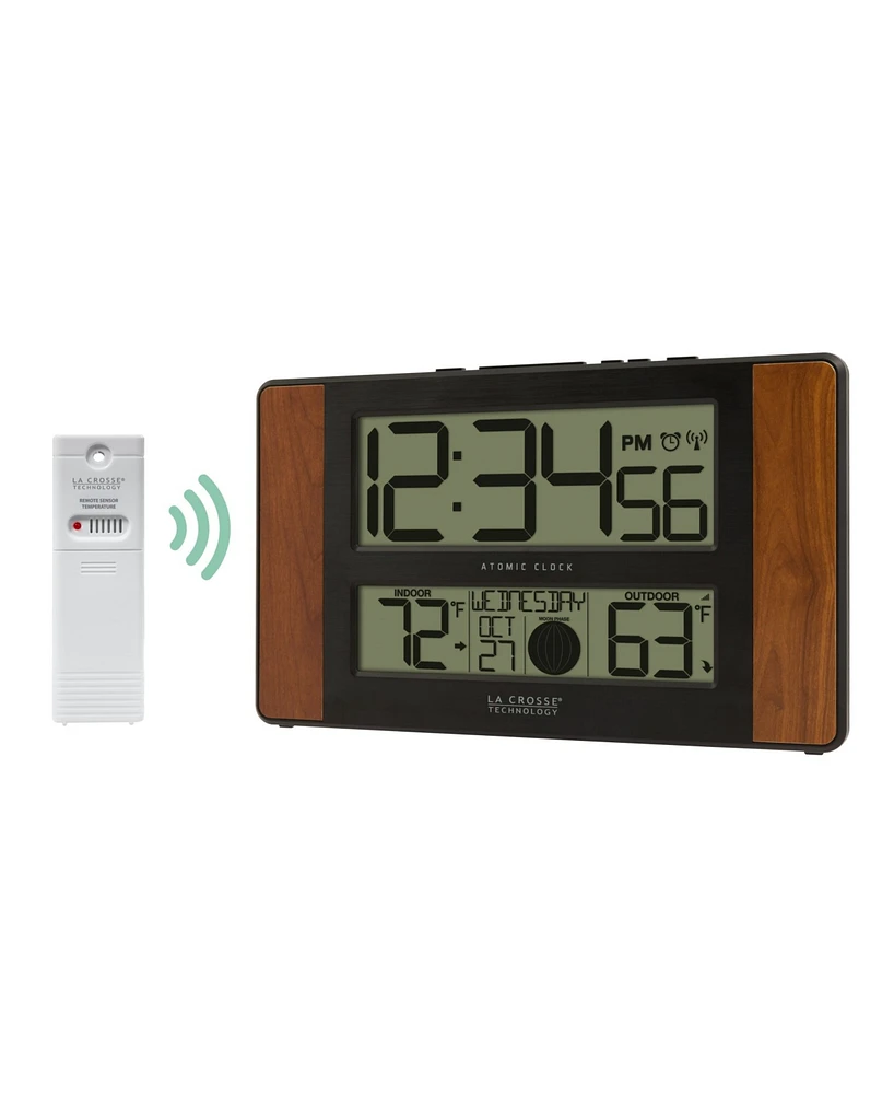 La Crosse Technology Atomic Digital Clock with Temperature and Moon Phase