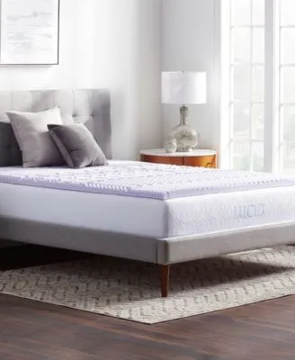 Lucid Dream Collection 5 Zone Lavender Memory Foam Mattress Toppers