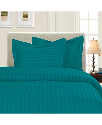 Elegant Comfort Luxurious Stripe Wrinkle-Free 3-Pc. Duvet Cover Set, Full/Queen