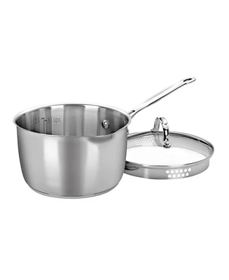 Cuisinart Chef's Classic Stainless Steel 3 Qt. Covered Cook-and-Pour Saucepan