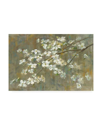 Danhui Nai Dogwood in Spring Crop Canvas Art - 27" x 33.5"