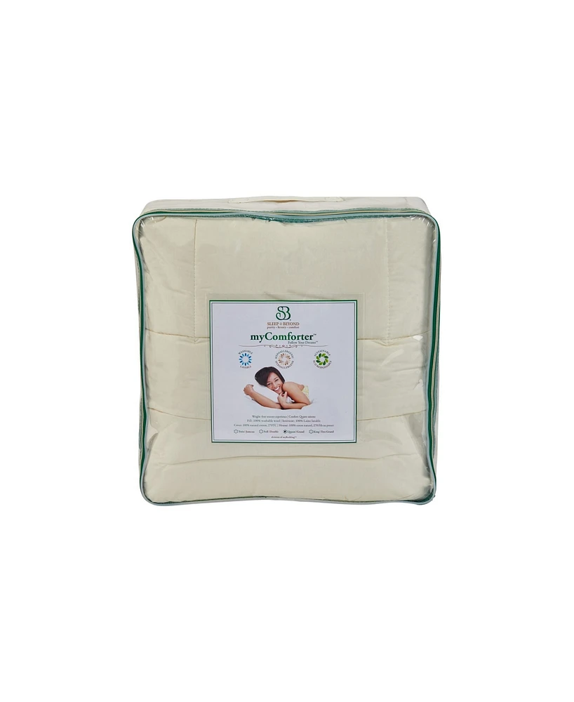 Sleep & Beyond Mycomforter Washable Wool Comforter