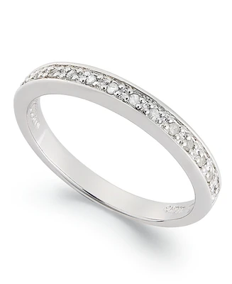Diamond Band Ring (1/10 ct. t.w.) Sterling Silver