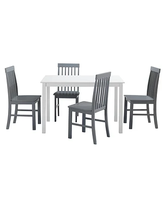 Walker Edison 5 Piece Modern Dining Set