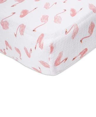 aden by aden + anais Baby Girls Briar Rose Printed Crib Sheet