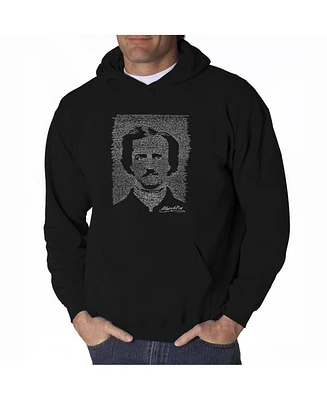 La Pop Art Men's Word Hoodie - Edgar Allen Poe The Raven