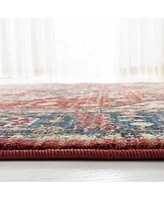 Lauren Ralph Lauren Chloe Lrl1221a Red Navy Area Rug