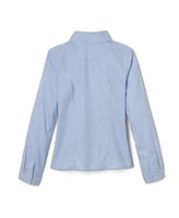 French Toast Plus Size Girls Long Sleeve Oxford Shirt