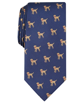 Club Room Men's Labrador Convo Print Tie, Created for Macy's