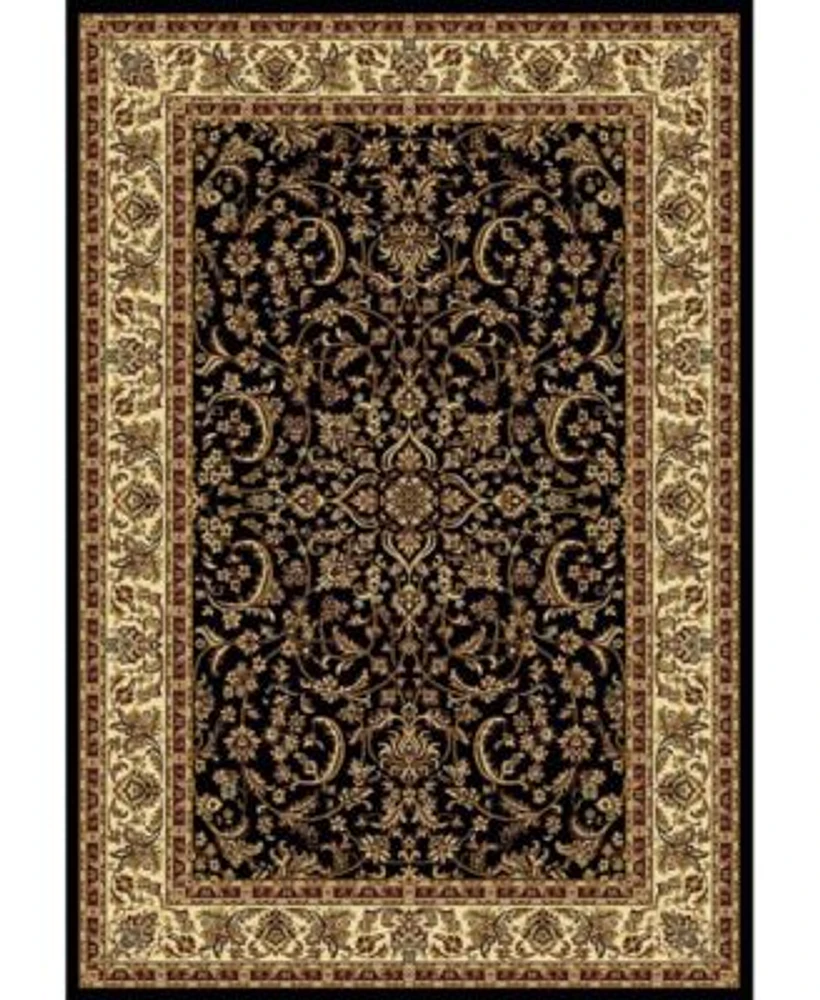 Closeout Km Home Black Navelli Black Area Rug Collection