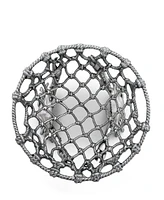 Arthur Court Grape Pattern Fruit, Centerpiece Metal Basket - Cast Aluminum