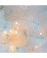 Northlight 3' Pre-Lit Snow White Artificial Christmas Tree - Clear Lights
