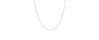 Lightweight 14k Yellow Gold Necklace, 16" Light Rope Chain (1mm)