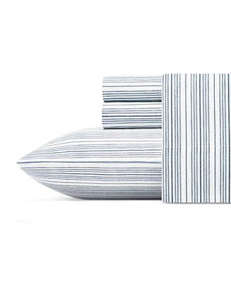 Nautica Beaux Stripe Cotton Percale 3-Piece Sheet Set