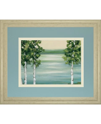 Classy Art Quiet Lake by Rita Vindeszia Framed Print Wall Art, 34" x 40"