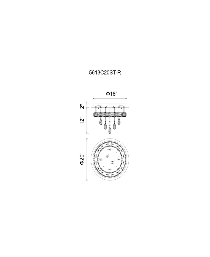 Cwi Lighting Veil Led Flush Mount