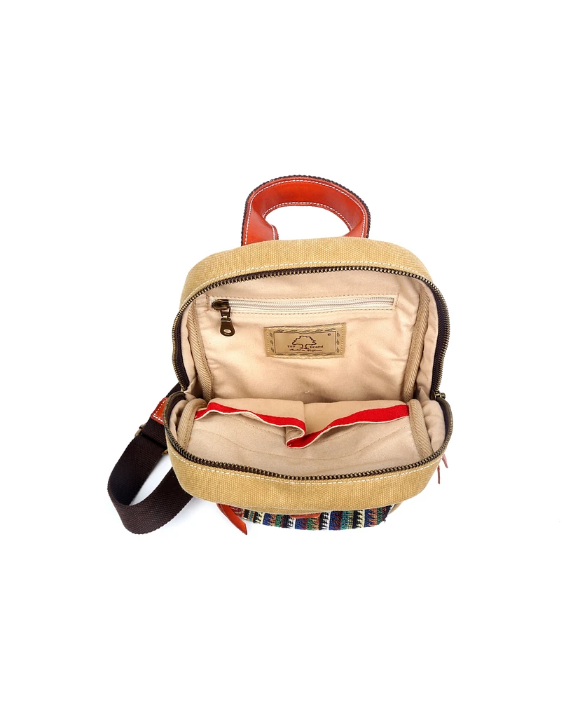 Tsd Brand Four Season Canvas Sling Bag