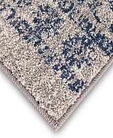 Closeout! Scott Living Expressions Dharma Medallion Indigo 2'4" x 7'10" Runner Rug