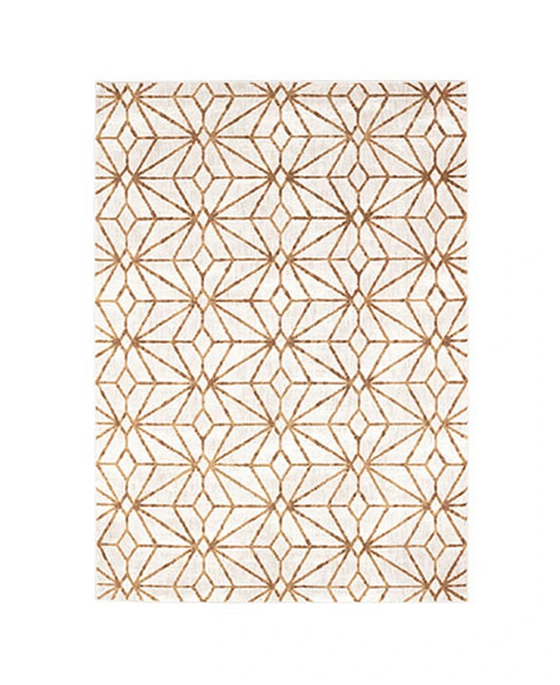 Closeout! Scott Living Artisan Celeste Brushed Gold 5'3" x 7'10" Area Rug