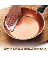 Farberware Glide Copper Ceramic 4 Qt. Covered Saute