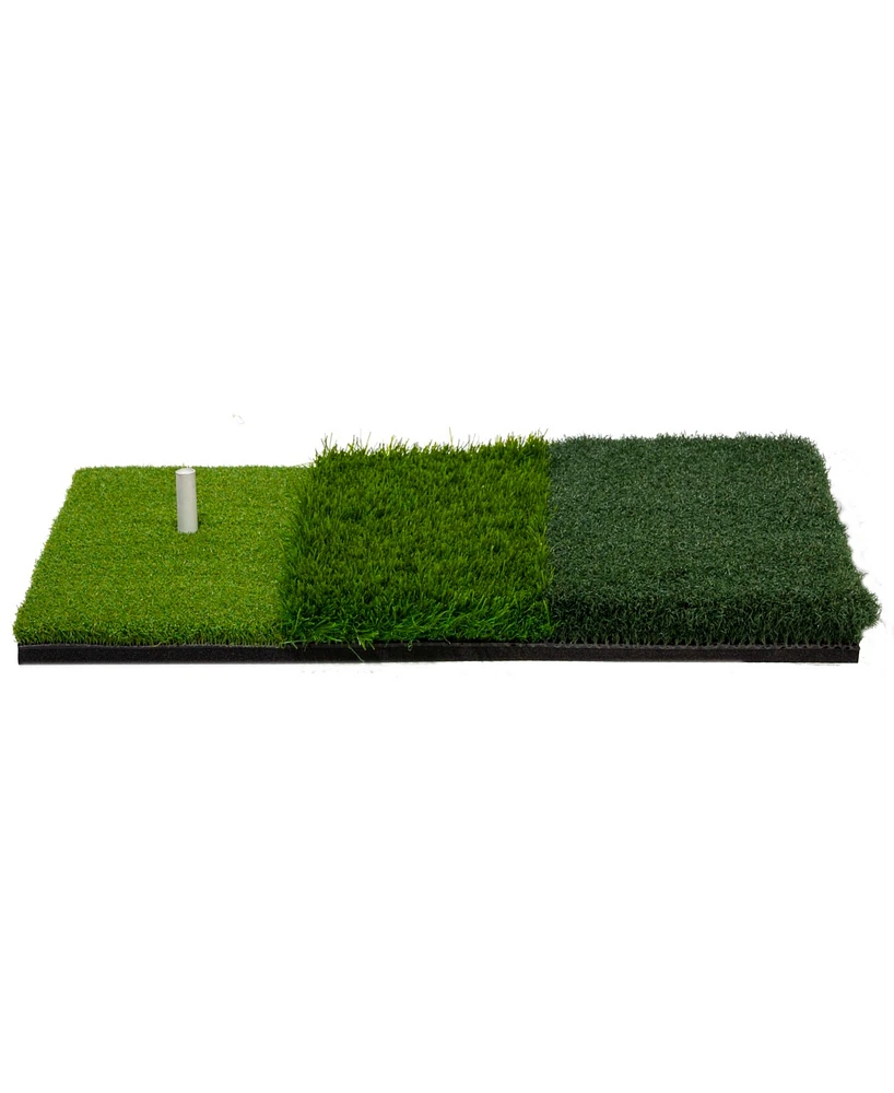 Franklin Sports Golf Practice Mat - All Terrain Tri - Surface Golf Mat