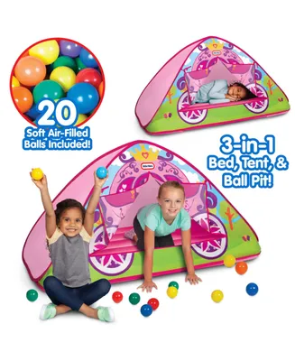 Little Tikes Enchanted Princess Carriage 3-In-1 Bed, Tent, Ball Pit