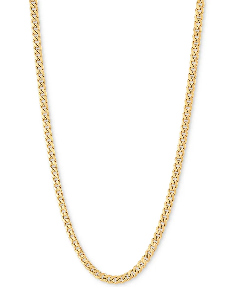 Lightweight Miami Cuban Link 22" Chain Necklace (3mm) in 14k Gold
