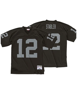 Men's Mitchell & Ness Ken Stabler Black Las Vegas Raiders Legacy Replica Jersey